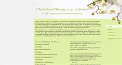 Desktop Screenshot of christinechungacupuncture.com